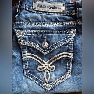 Rock Revival Elaina Boot Cut Jeans. Size 31